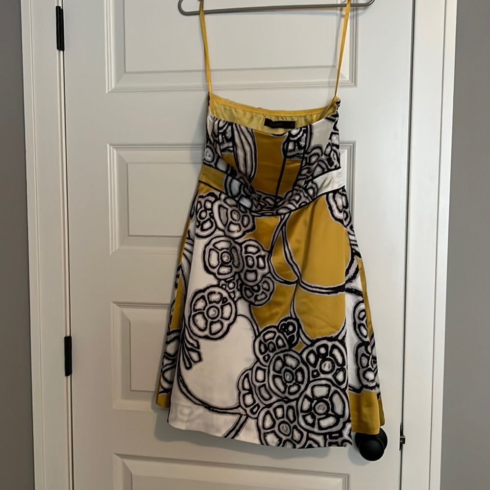 EUC satin strapless Limited dress